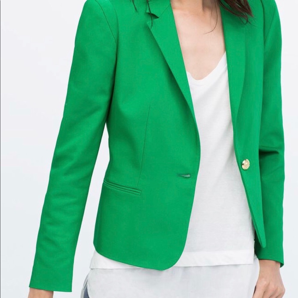 Emerald Blazer from Zara